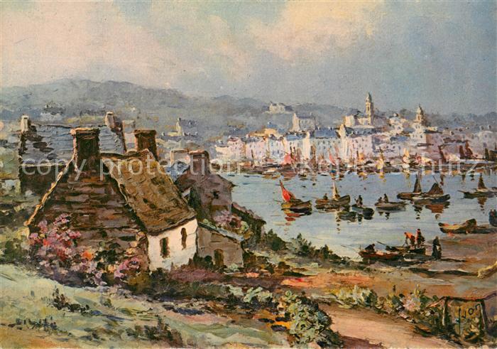 Audierne Vue generale du port