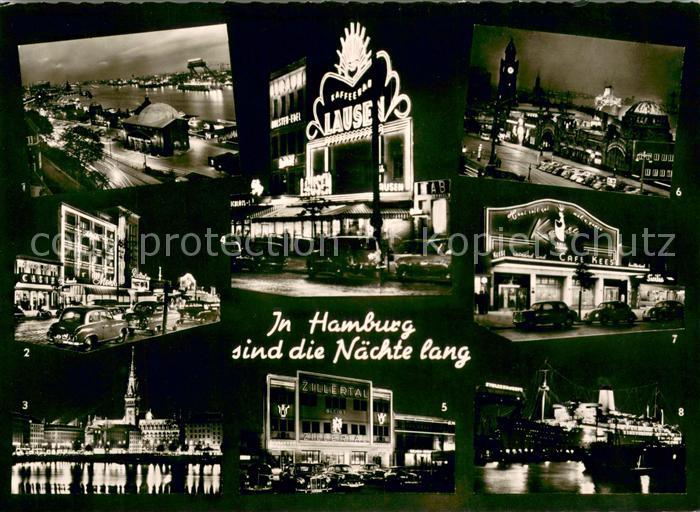 St Pauli Reeperbahn Motive bei Nacht