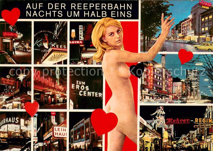 St Pauli Auf der Reeperbahn bei Nacht