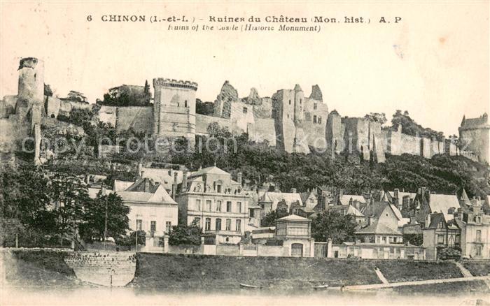 Chinon Indre et Loire Ruines du Chateau