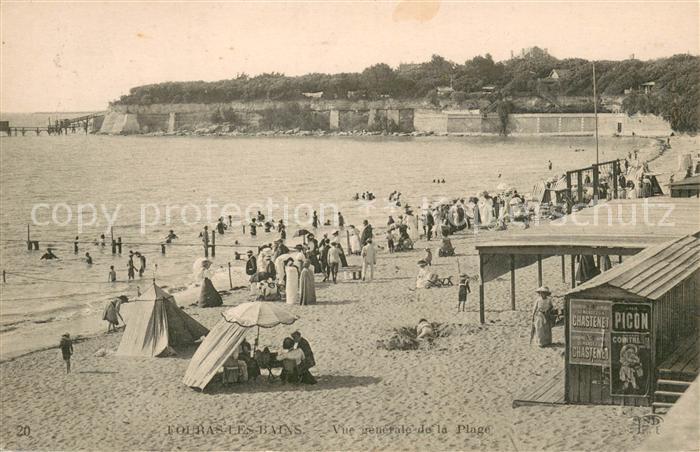 Fouras Charente-Maritime Vue generale de la Plage