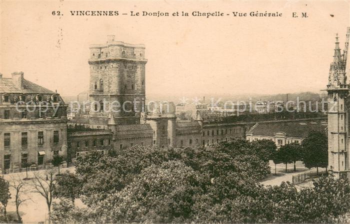 Vincennes Le Donjon et la Chapelle Vue generale