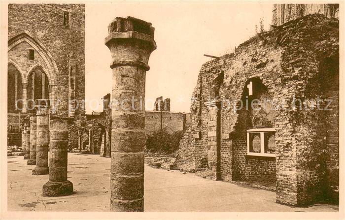 Ypres Ypern Ruines des Halles