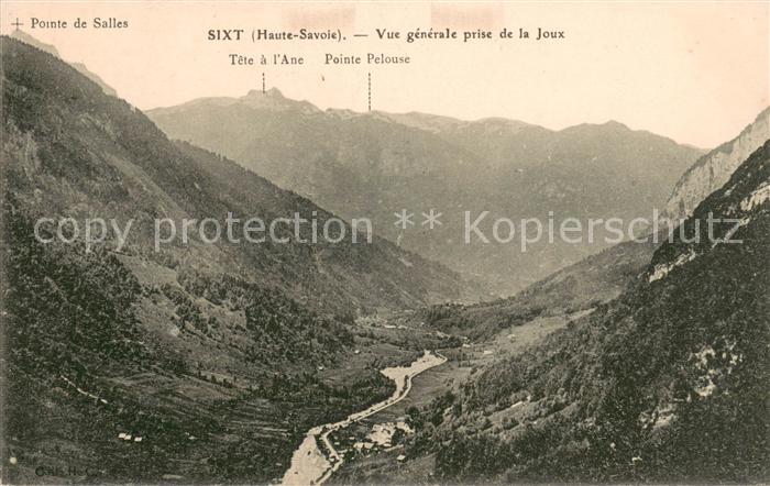Sixt-Fer-a-Cheval Vue generale prise de la Joux Pointe de