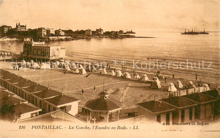 Pontaillac La Conche l’Escadre en Rade