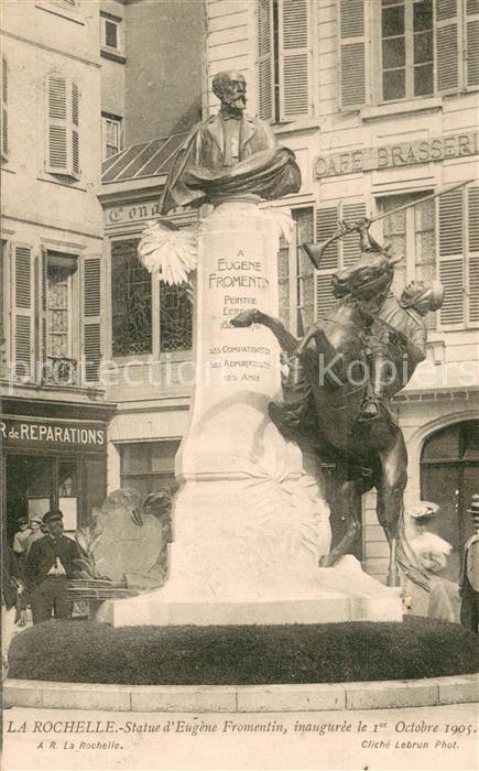 La Rochelle Charente-Maritime Statue d’Eugene Fromentin