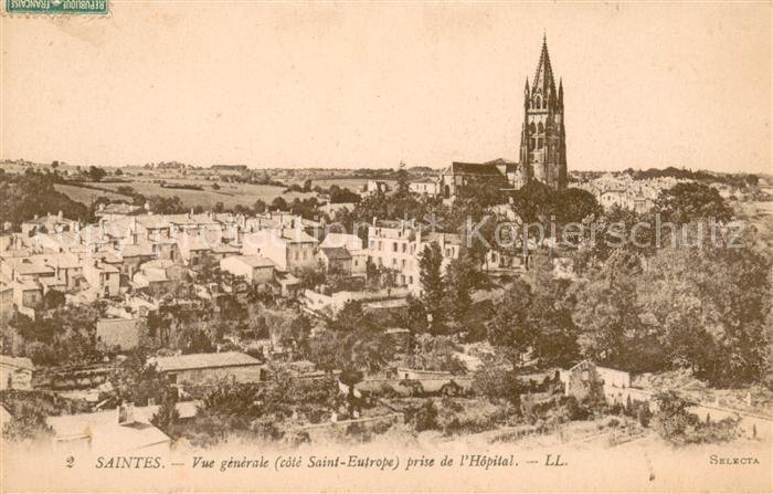 Saintes Charente-Maritime Vue generale prise de l Hopital