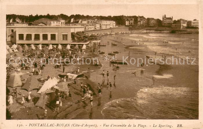 Royan 17 Vue d’ensemble de la Plage Le Sporting
