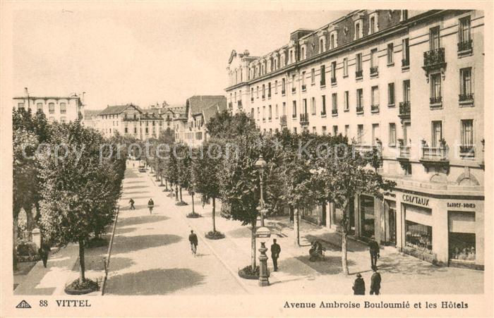 Vittel Avenue Ambroise Bouloumie et les Hotels