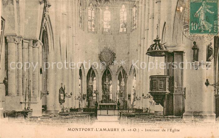 Montfort-l Amaury Interieur de l'Eglise