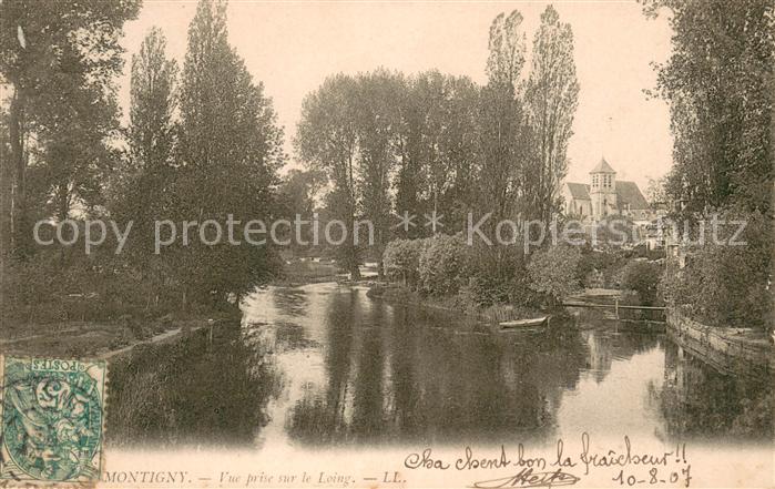 Montigny Loiret Vue prise sur le Loing