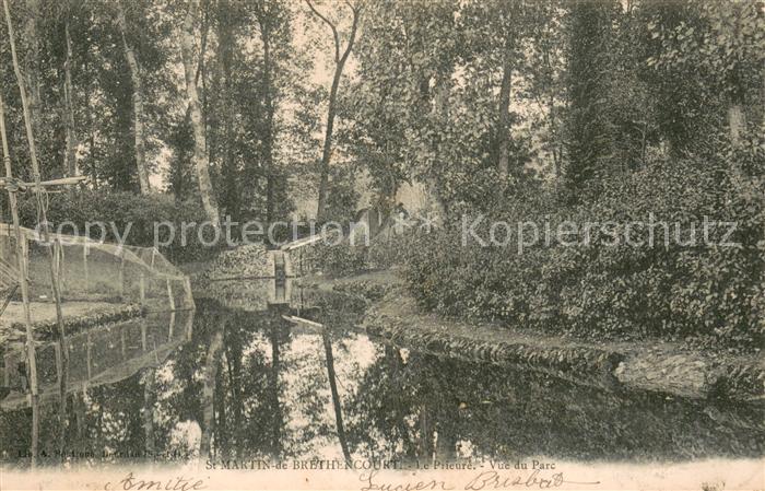 Saint-Martin-de-Brethencourt Le Prieure Vue du Parc