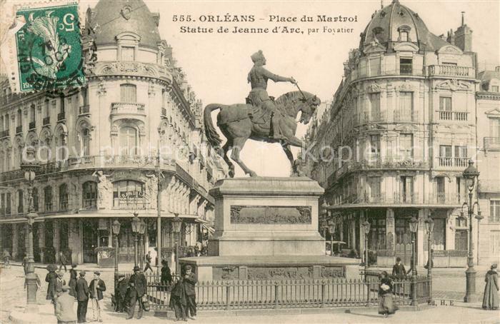 Orleans Loiret Place du Martroi Statue de Jeanne d’Arc