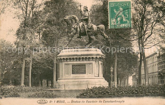Mons Hainaut Statue de Baudoin de Constantinople