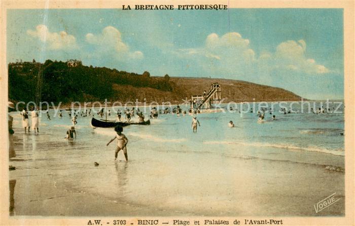 Binic Cotes d Armor Plage et Falaises de l’Avant Port