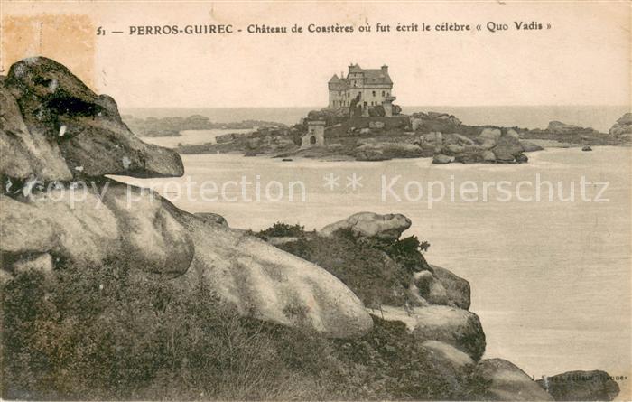Perros-Guirec Chateau de Coasteres ou fut ecrit le celebre Quo Vadis