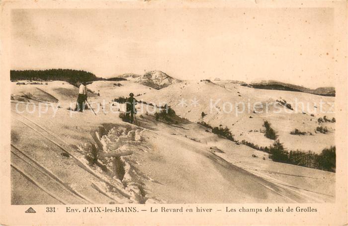 Aix-les-Bains Le Revard en hiver Les champs de ski de Grolles