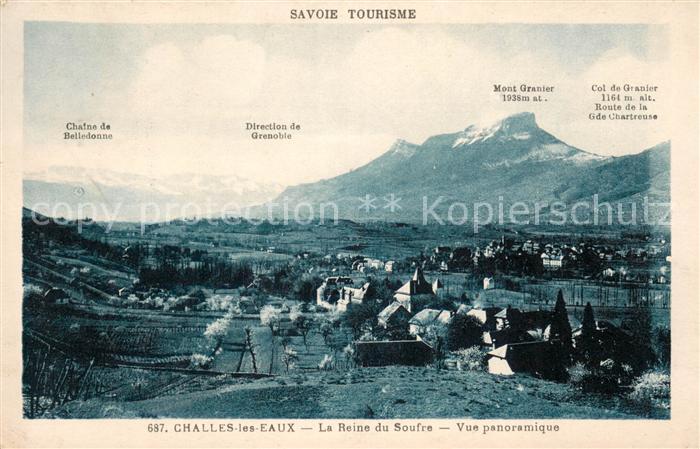 Challes-les-Eaux La Reine du Soufre Vue panoramique