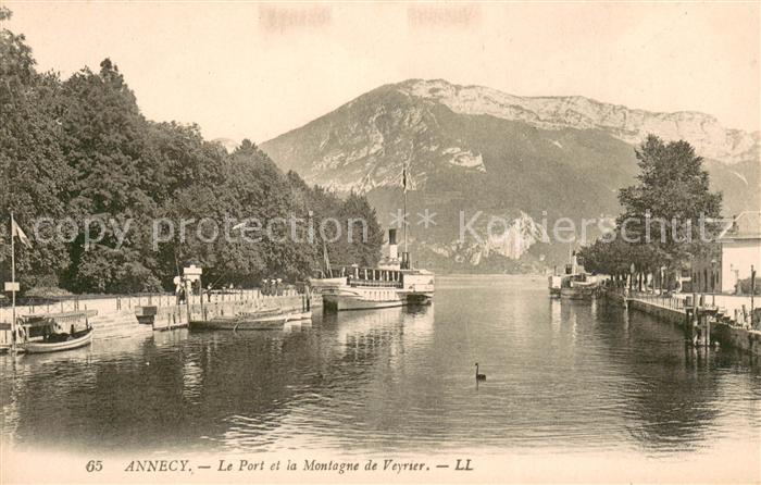 Annecy Haute-Savoie Le Port et la Montagne de Veyrier