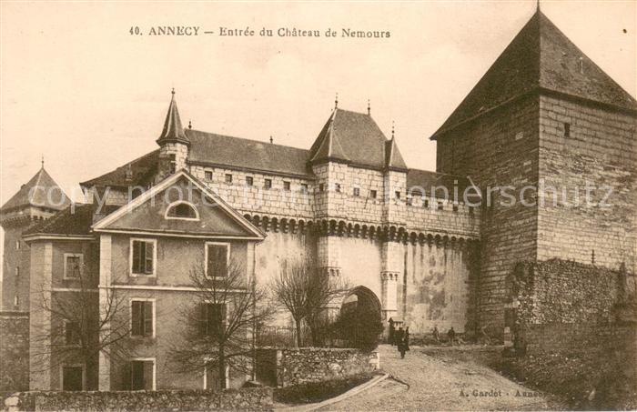 Annecy Haute-Savoie Entree du Chateau de Nemours
