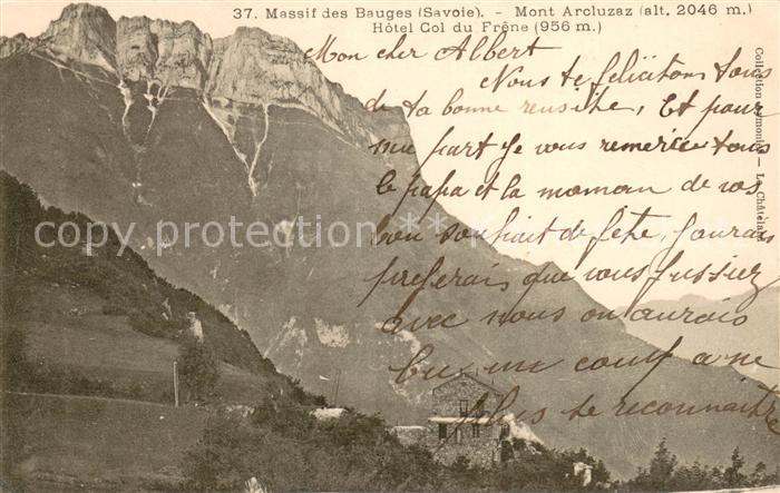 Mont Arcluzaz Hotel Col du Frene Massif des Bauges