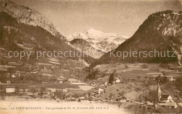Le Petit-Bornand-les-Glieres Vue generale et Pic de Jalouvre