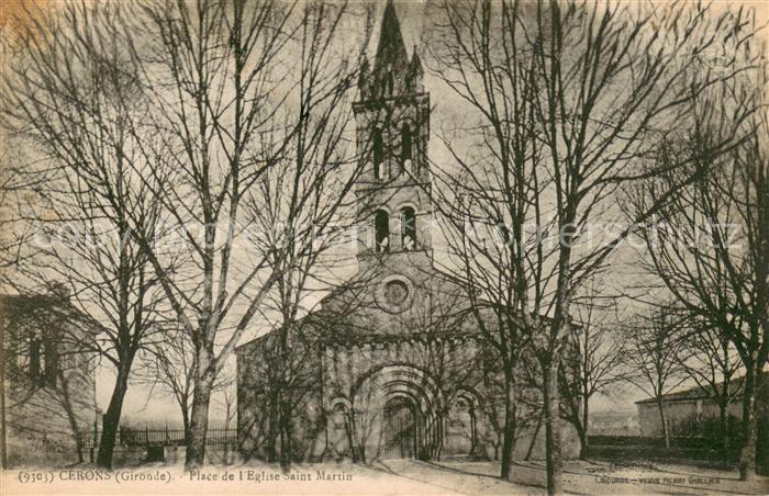 Cerons Place de l’Eglise Saint Martin