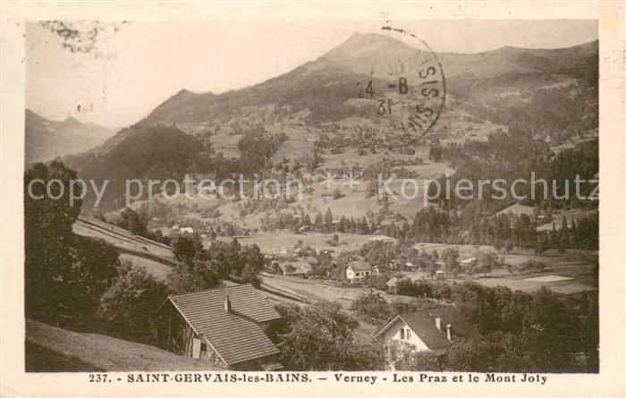 Saint-Gervais-les-Bains Verney Les Praz et le Mont Joly