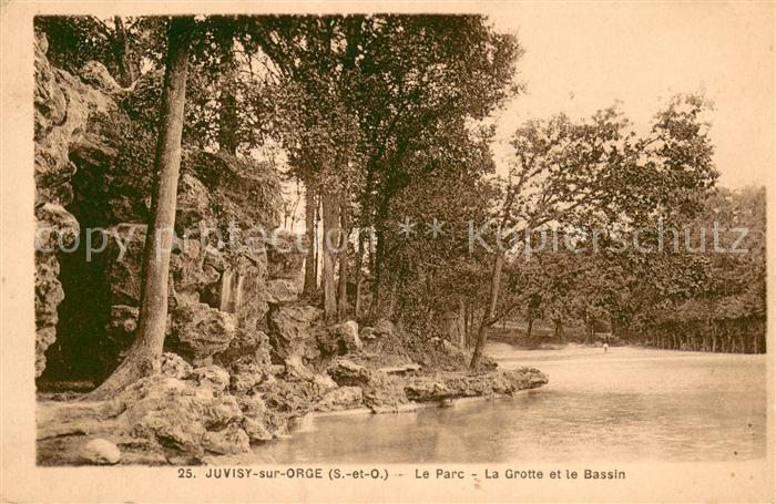 Juvisy-sur-Orge Le Parc La Grotte et le Bassin