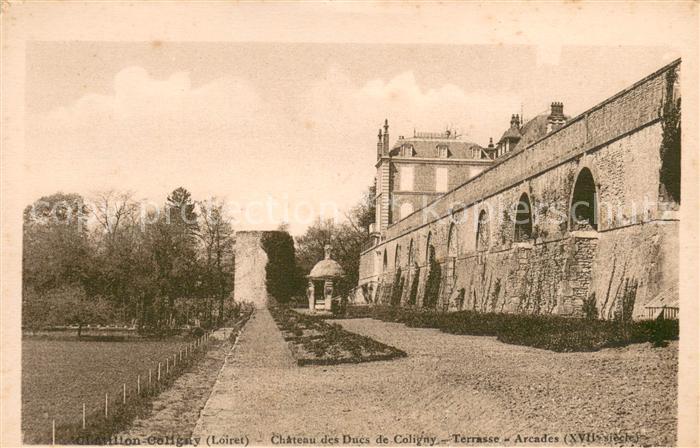 Chatillon-le-Roi Chateau des Ducs de Coligny Terrasse Arcades