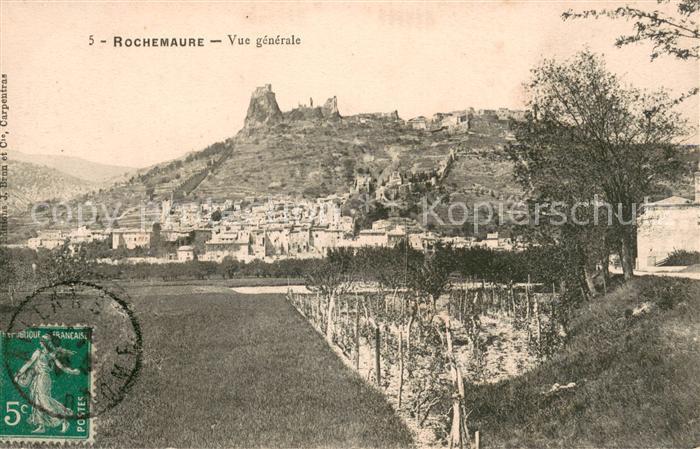 Rochemaure Vue Generale