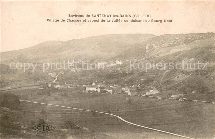 Chassey Panorama Vallee conduisant sur Bourg Neuf