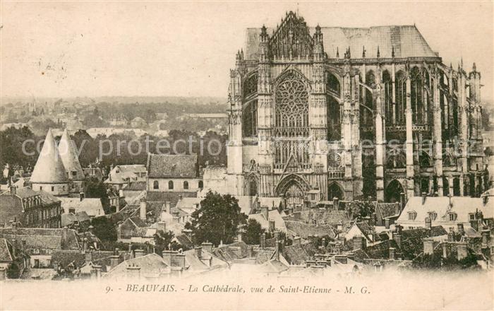 Beauvais 60 La Cathedrale vue de Saint Etienne