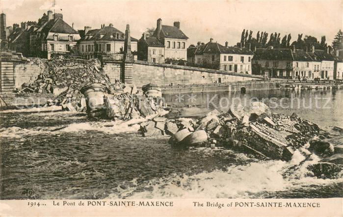Pont-Sainte-Maxence Le pont détruit