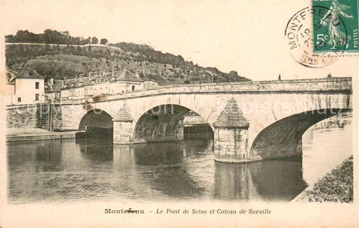 Montereau-Fault-Yonne Pont de Seine et coteau de surville