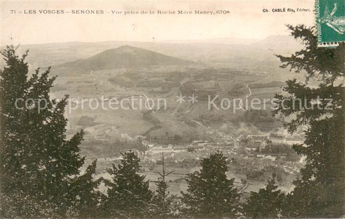 Senones Vosges Vue prise de la Roche Mère Henry