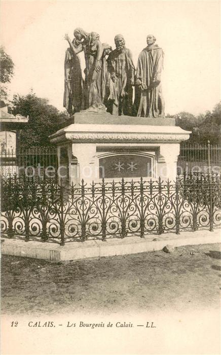 Calais Les Bourgeois de Calais Statues Monumen