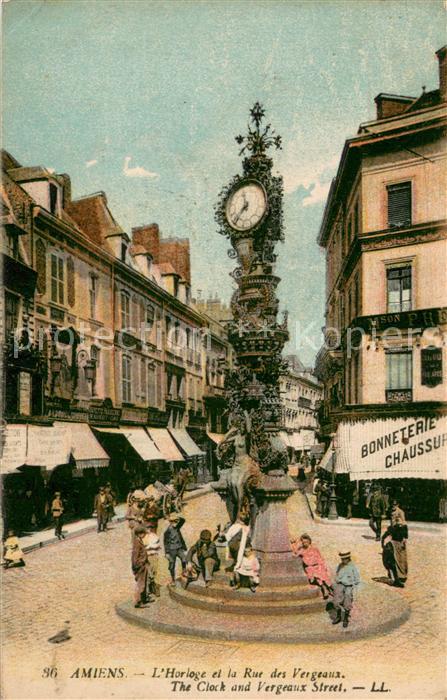 Amiens Horloge Rue des Vergeaux