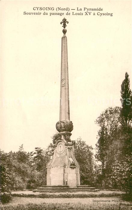 Cysoing Pyramide Souvenir du passage de Louis XV