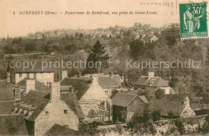 Domfront Orne Panorama vue prise de Saint Front