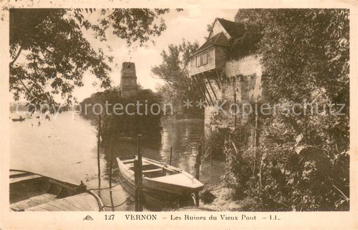 Vernon Eure Ruines du vieux pont