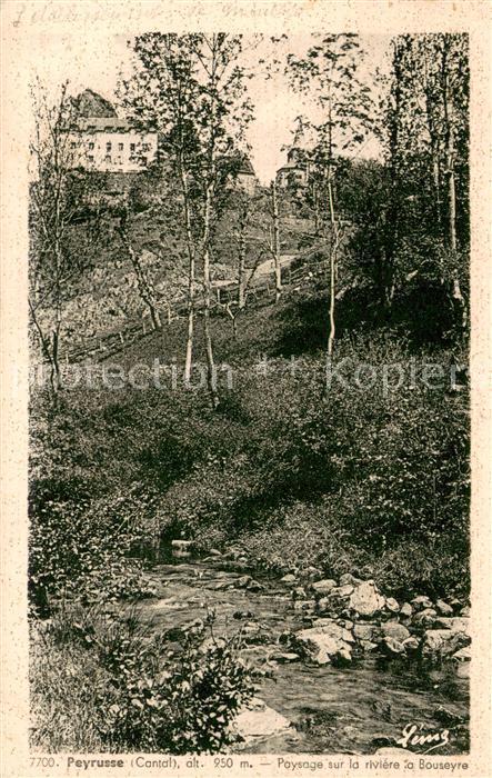 Peyrusse Paysage sur la rivière la Bouseyre