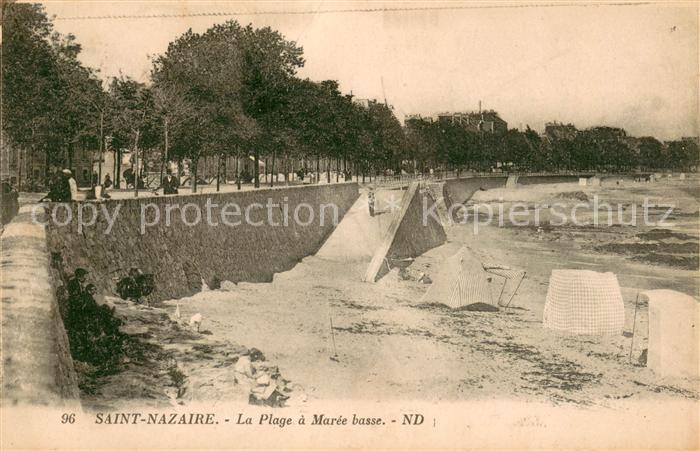 Saint-Nazaire Loire-Atlantique La plage a marée basse