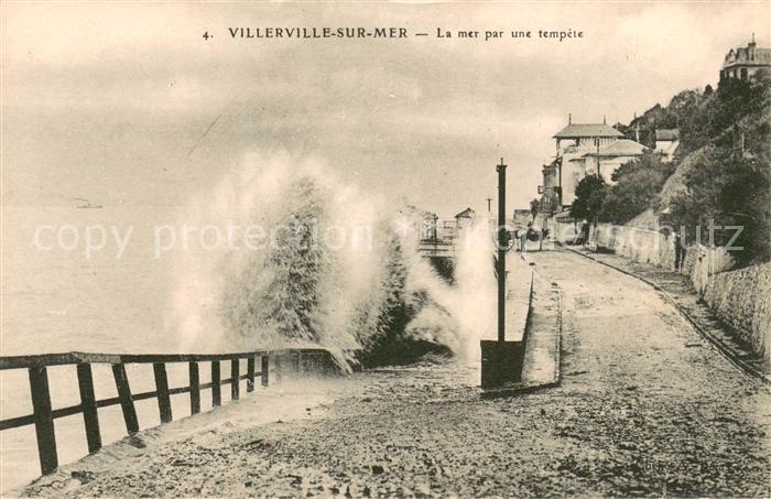 Villerville sur Mer La mer par une tempête Brandung