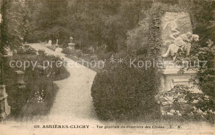 Clichy-Asnieres Vue Generale du cimetière des chiens