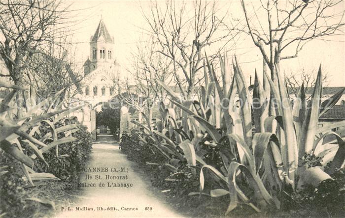 Cannes Alpes-Maritimes Ile Saint Honorat Entrée de l'Abbaye