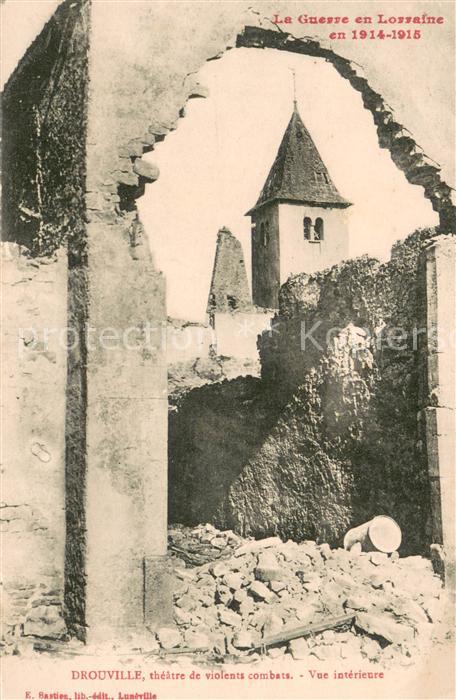 Drouville Théâtre de violents combats vue intérieure