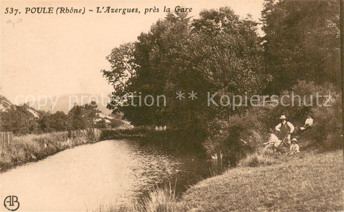 Poule-les-Echarmeaux L'Azergues près de la gare