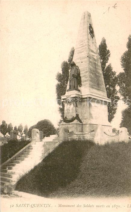 Saint-Quentin 02 Aisne Monument des Soldats morts en 1870 Kriegerdenkmal
