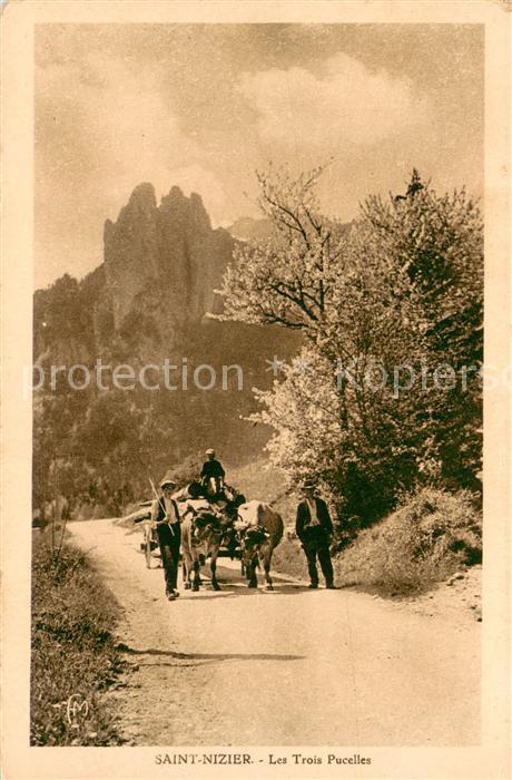 Saint-Nizier-du-Moucherotte Les Trois Pucelles Ochsenkarren